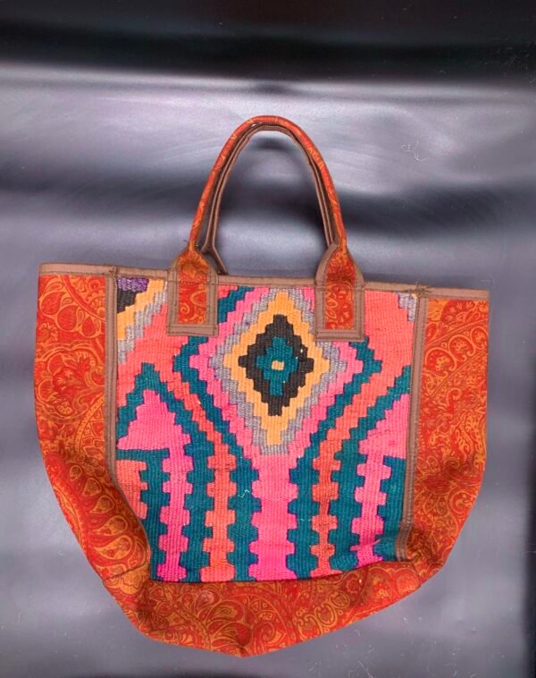 Hand-Stitched Tribal Handbag